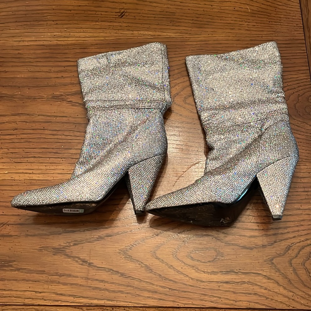 Steven by Steve Madden sparkly‎ sequin boots, size 39